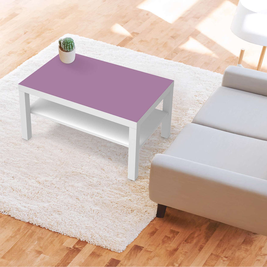 Möbelfolie Flieder Light - IKEA Lack Tisch 90x55 cm - Wohnzimmer
