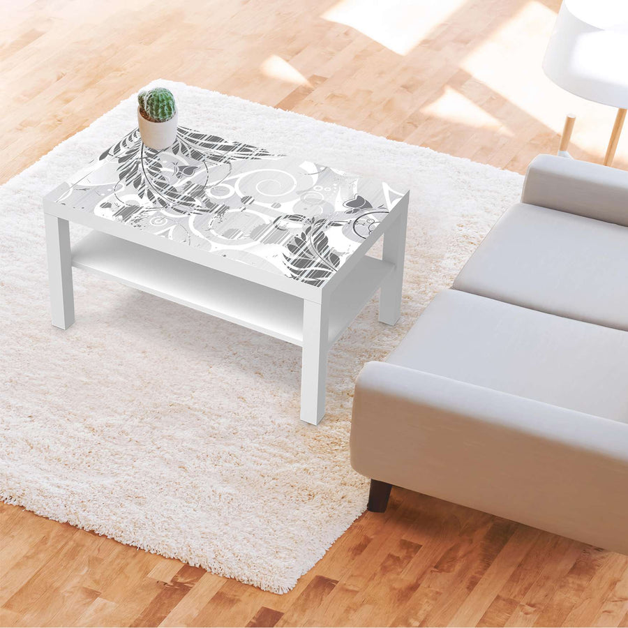 Möbelfolie Florals Plain 2 - IKEA Lack Tisch 90x55 cm - Wohnzimmer