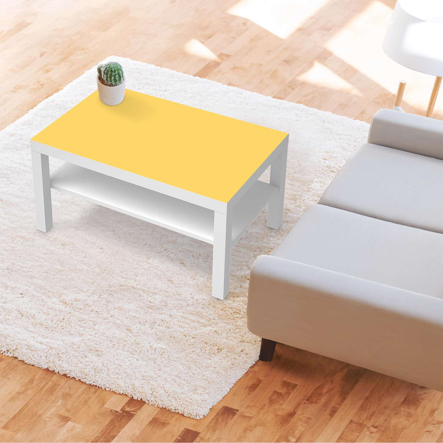 Möbelfolie Gelb Light - IKEA Lack Tisch 90x55 cm - Wohnzimmer