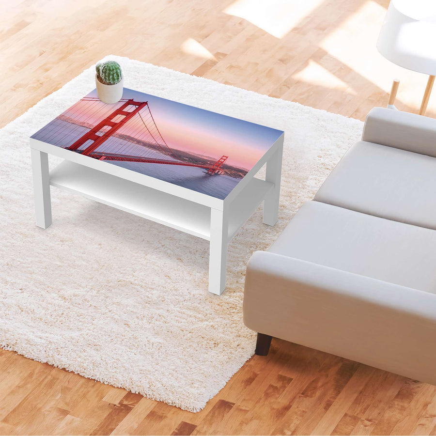 Möbelfolie Golden Gate - IKEA Lack Tisch 90x55 cm - Wohnzimmer