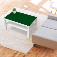 Möbelfolie Grün Dark - IKEA Lack Tisch 90x55 cm - Wohnzimmer