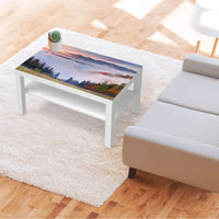 Möbelfolie Herbstwald - IKEA Lack Tisch 90x55 cm - Wohnzimmer