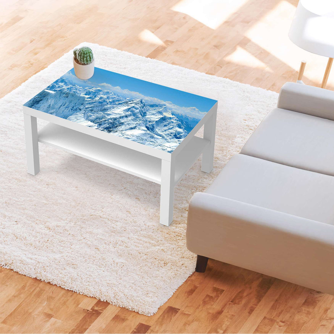 Möbelfolie Himalaya - IKEA Lack Tisch 90x55 cm - Wohnzimmer
