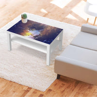 Möbelfolie Lichtflut - IKEA Lack Tisch 90x55 cm - Wohnzimmer