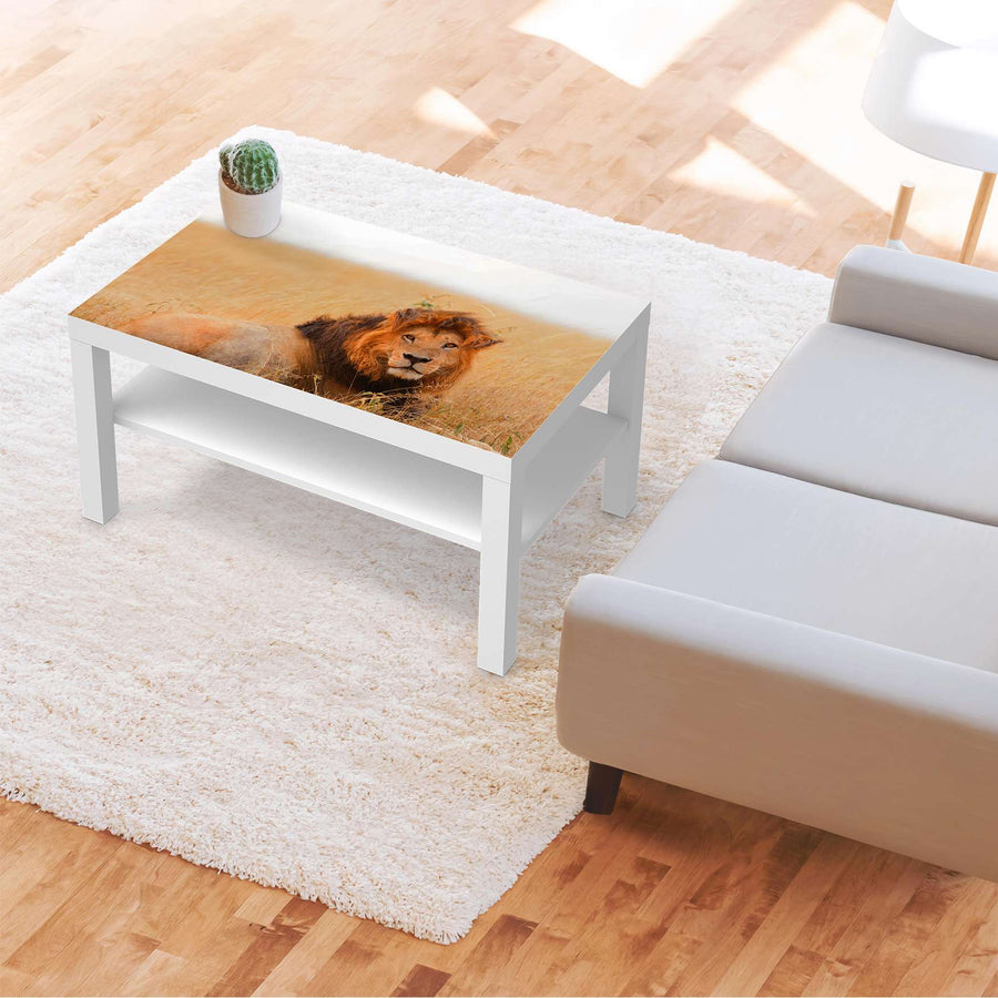 Möbelfolie Lion King - IKEA Lack Tisch 90x55 cm - Wohnzimmer