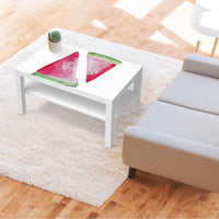 Möbelfolie Melone - IKEA Lack Tisch 90x55 cm - Wohnzimmer