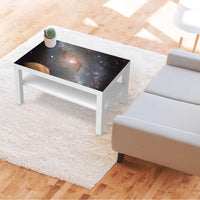 Möbelfolie Milky Way - IKEA Lack Tisch 90x55 cm - Wohnzimmer