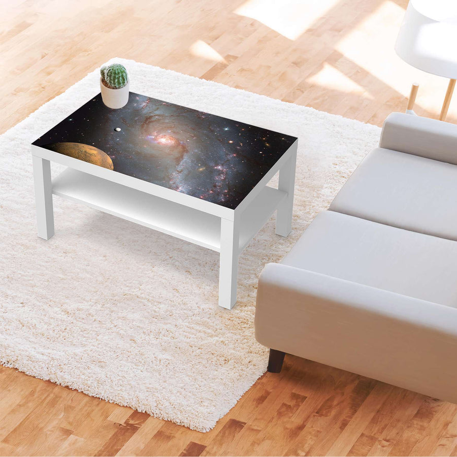 Möbelfolie Milky Way - IKEA Lack Tisch 90x55 cm - Wohnzimmer