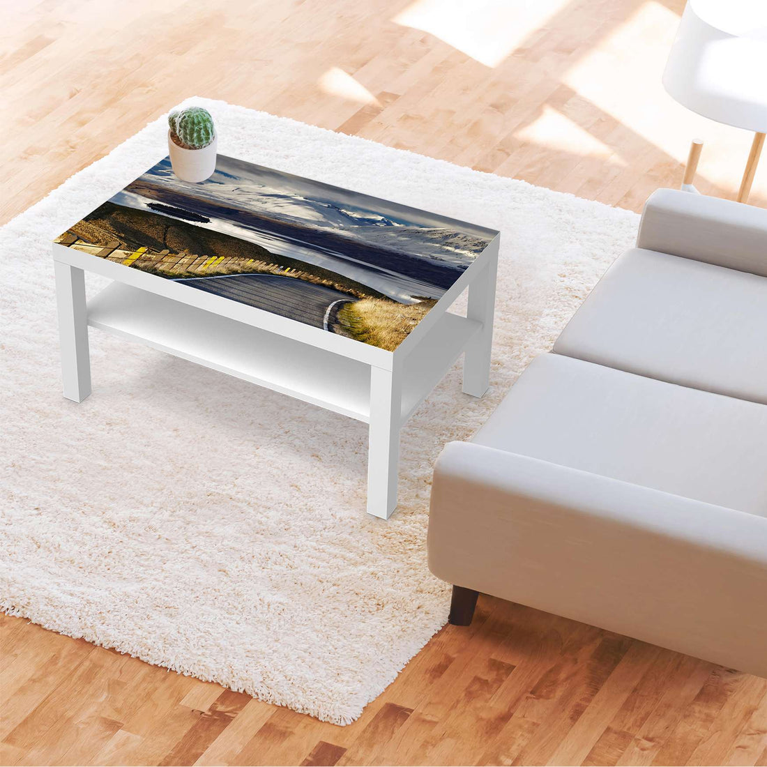 Möbelfolie New Zealand - IKEA Lack Tisch 90x55 cm - Wohnzimmer
