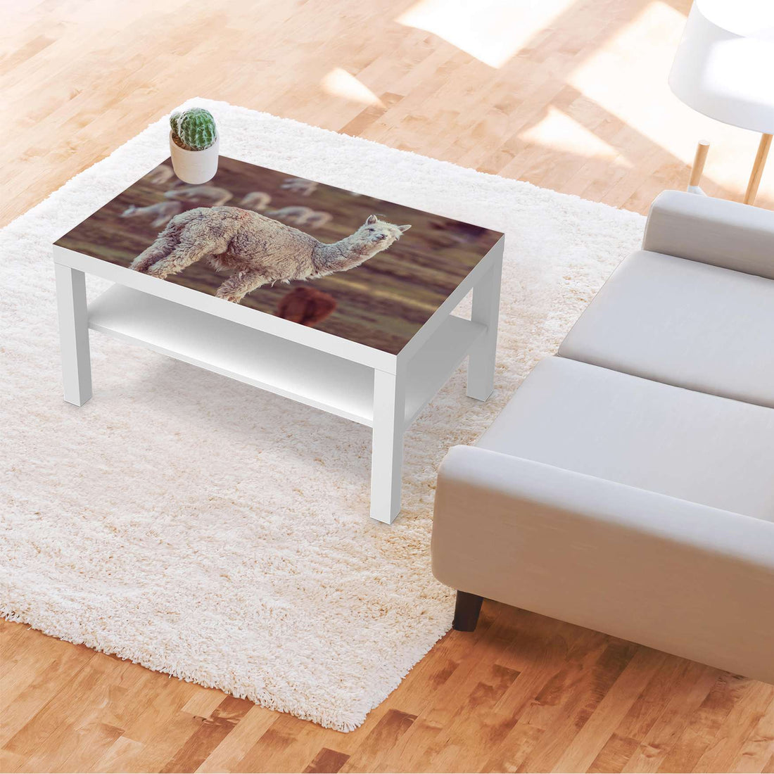 Möbelfolie Pako - IKEA Lack Tisch 90x55 cm - Wohnzimmer