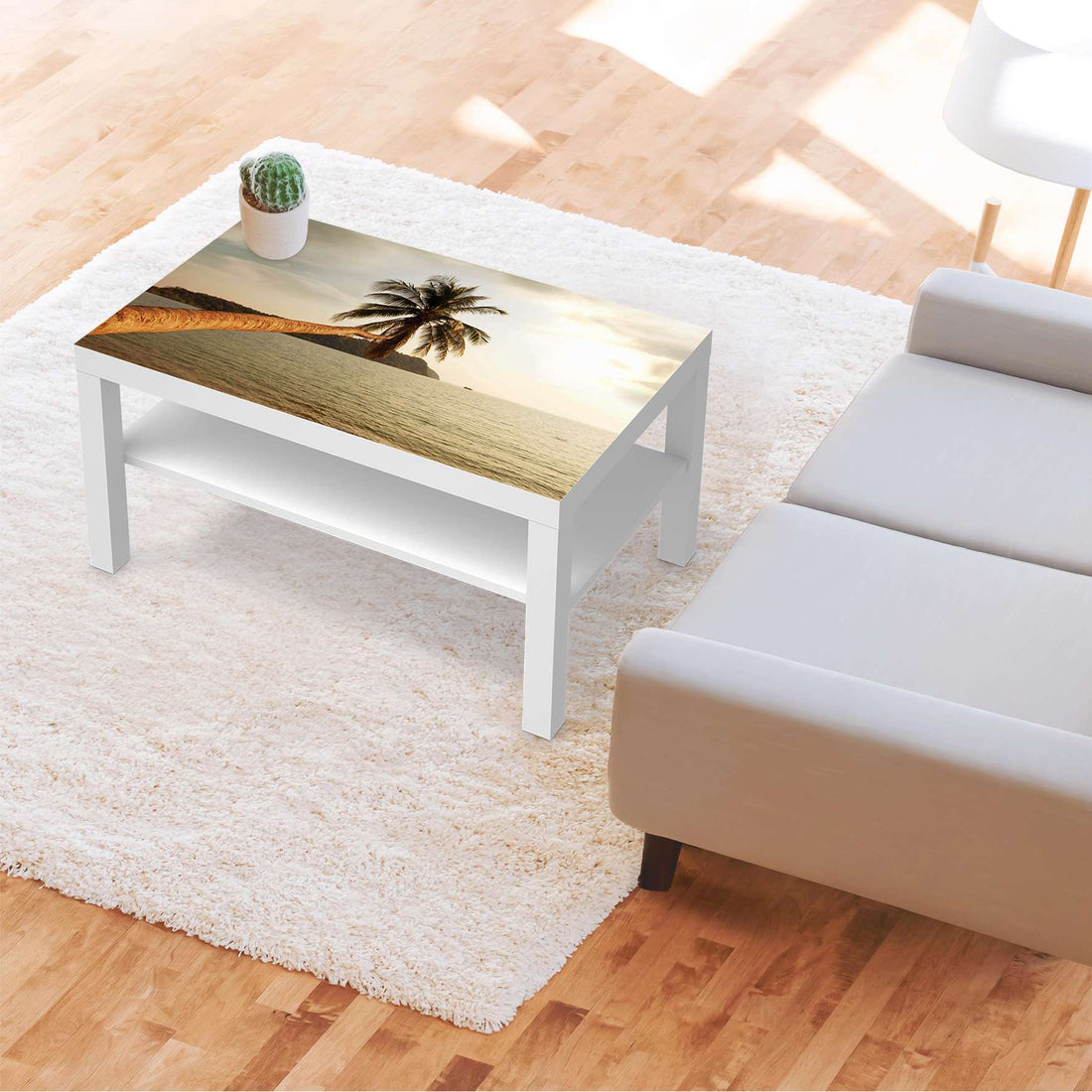 Möbelfolie Paradise - IKEA Lack Tisch 90x55 cm - Wohnzimmer