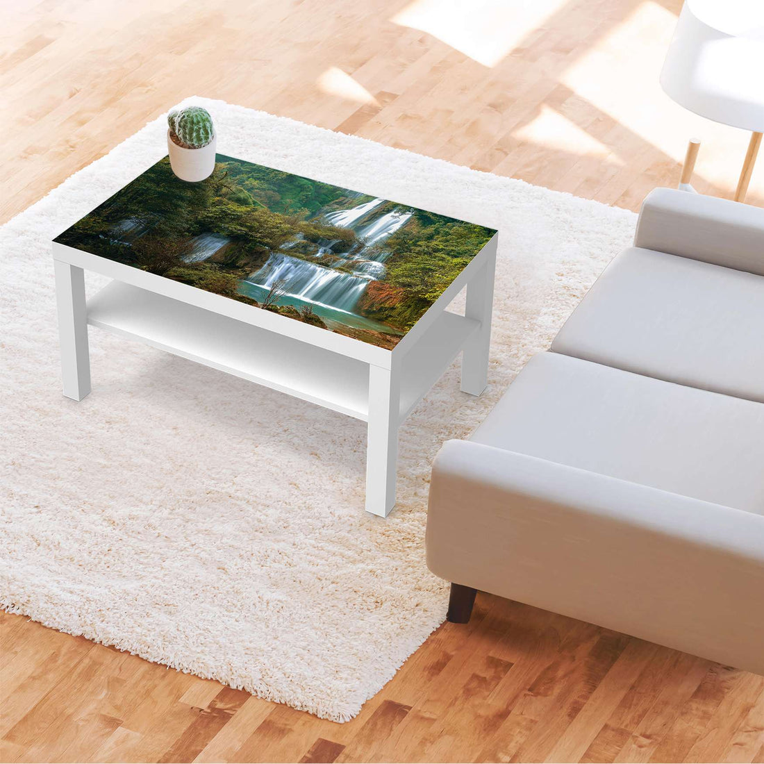 Möbelfolie Rainforest - IKEA Lack Tisch 90x55 cm - Wohnzimmer