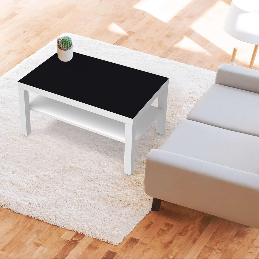 Möbelfolie Schwarz - IKEA Lack Tisch 90x55 cm - Wohnzimmer