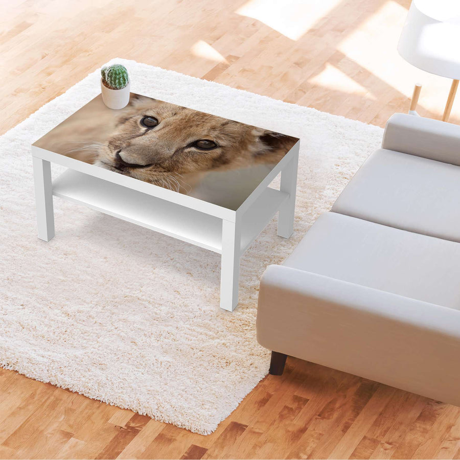 Möbelfolie Simba - IKEA Lack Tisch 90x55 cm - Wohnzimmer