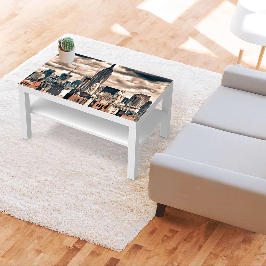 Möbelfolie Skyline NYC - IKEA Lack Tisch 90x55 cm - Wohnzimmer