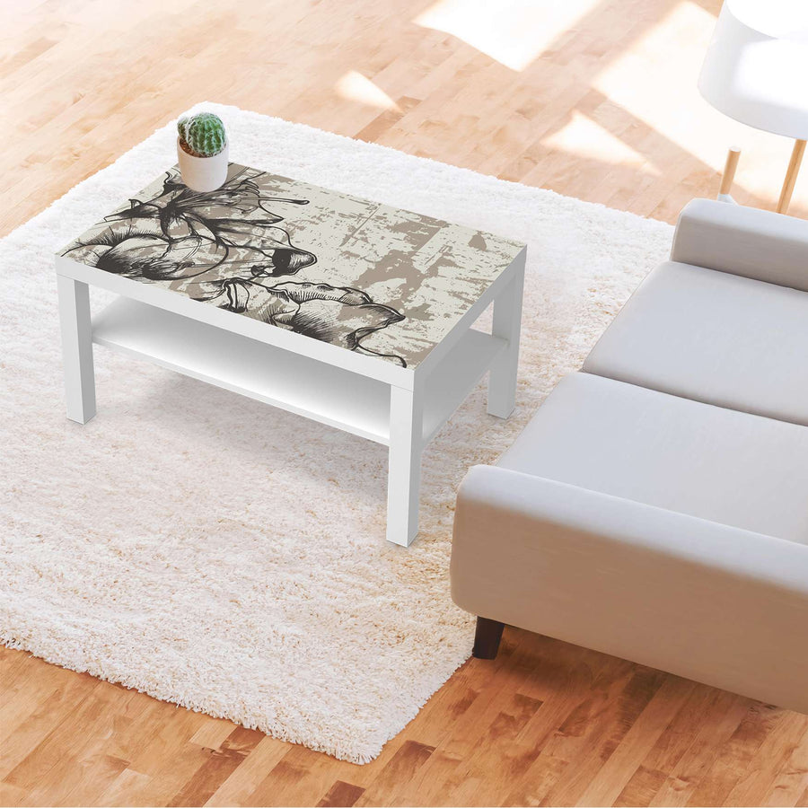 Möbelfolie Styleful Vintage 1 - IKEA Lack Tisch 90x55 cm - Wohnzimmer