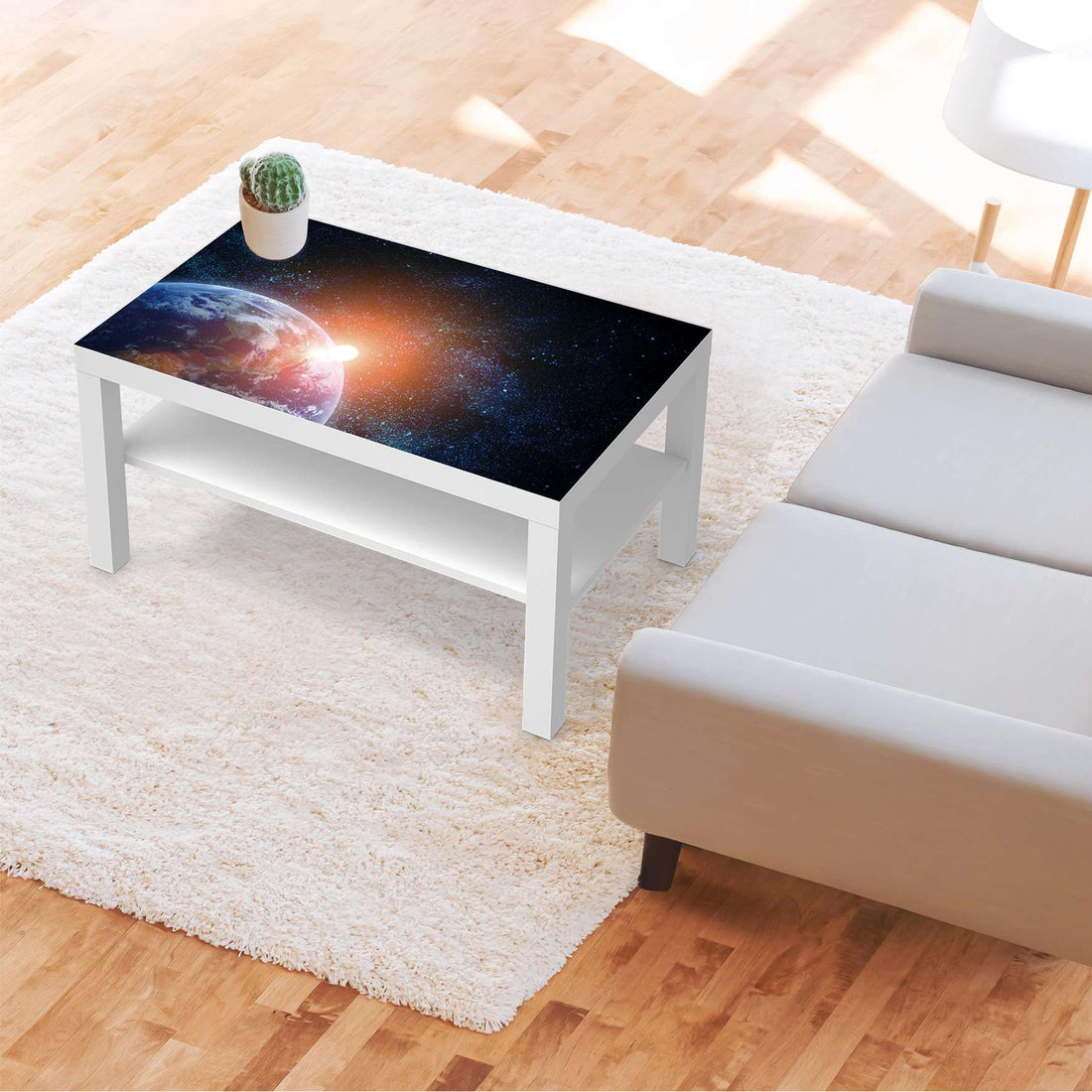 Möbelfolie Sunrise - IKEA Lack Tisch 90x55 cm - Wohnzimmer