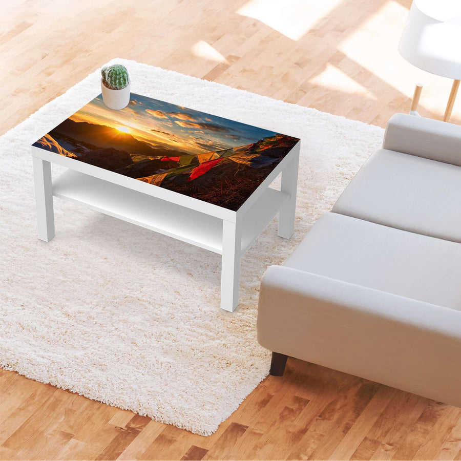 Möbelfolie Tibet - IKEA Lack Tisch 90x55 cm - Wohnzimmer