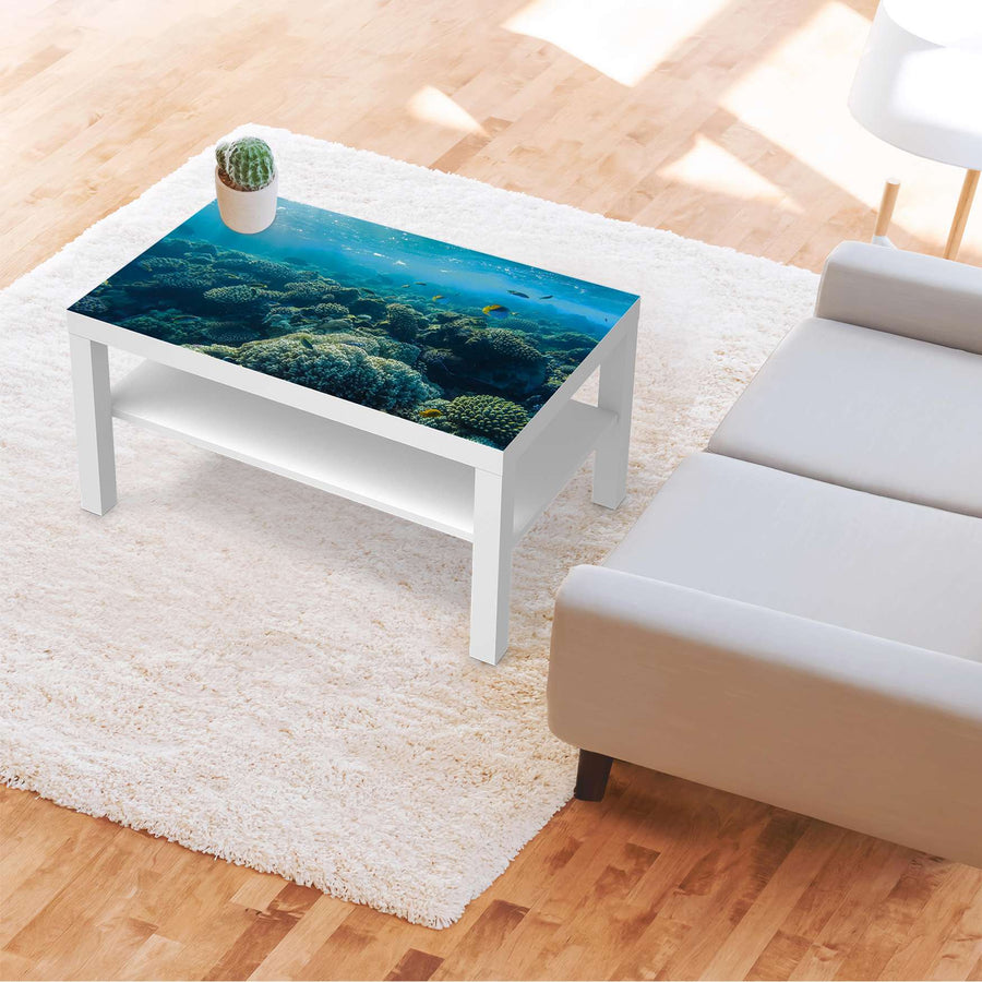 Möbelfolie Underwater World - IKEA Lack Tisch 90x55 cm - Wohnzimmer
