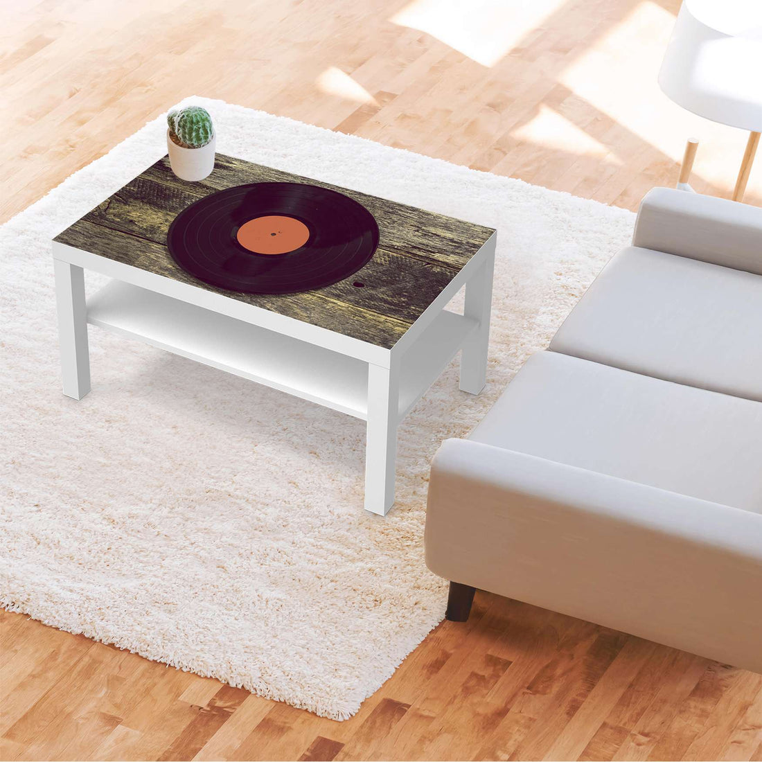 Möbelfolie Vinyl - IKEA Lack Tisch 90x55 cm - Wohnzimmer