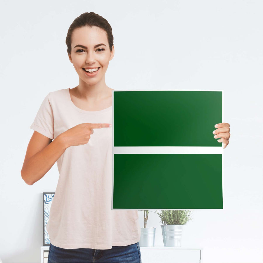 Möbelfolie Grün Dark - IKEA Malm Kommode 2 Schubladen - Folie