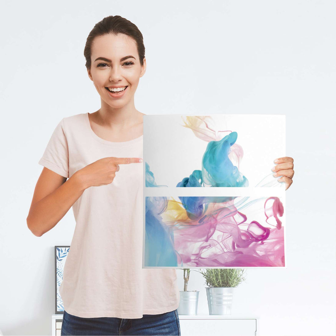 Möbelfolie Holi Dust - IKEA Malm Kommode 2 Schubladen - Folie