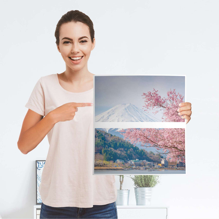 Möbelfolie Mount Fuji - IKEA Malm Kommode 2 Schubladen - Folie