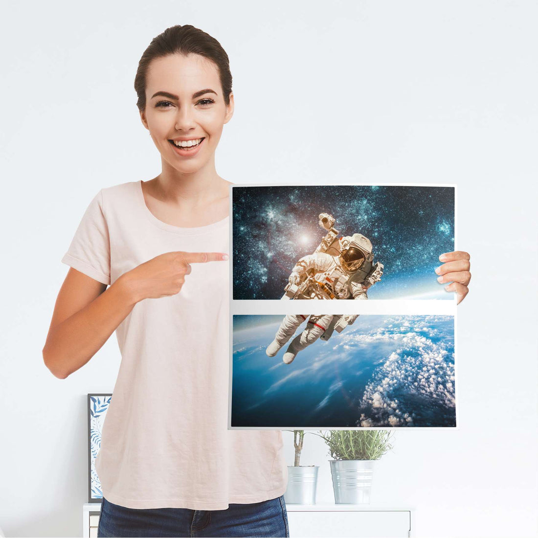 Möbelfolie Outer Space - IKEA Malm Kommode 2 Schubladen - Folie