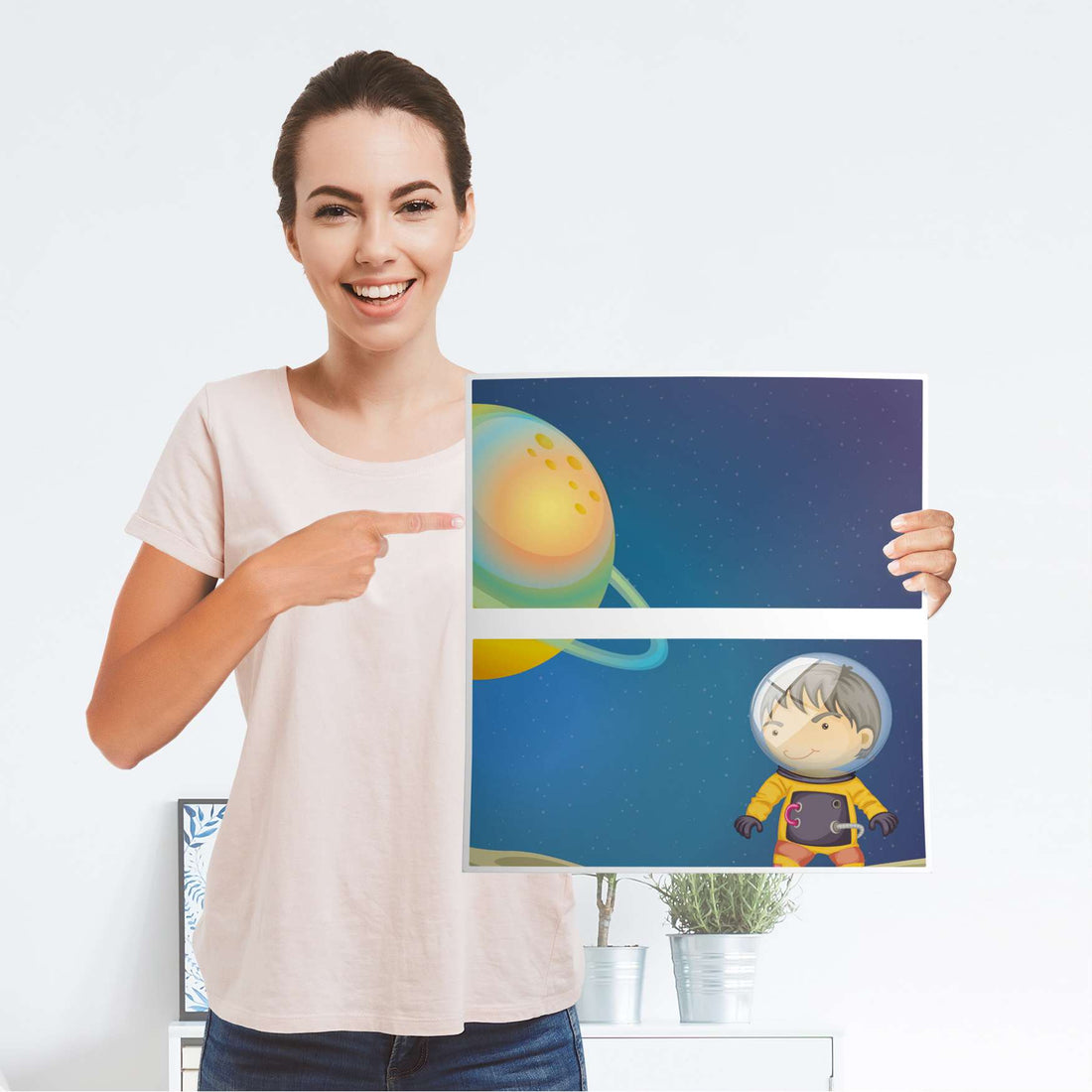 Möbelfolie Young Explorer - IKEA Malm Kommode 2 Schubladen - Folie