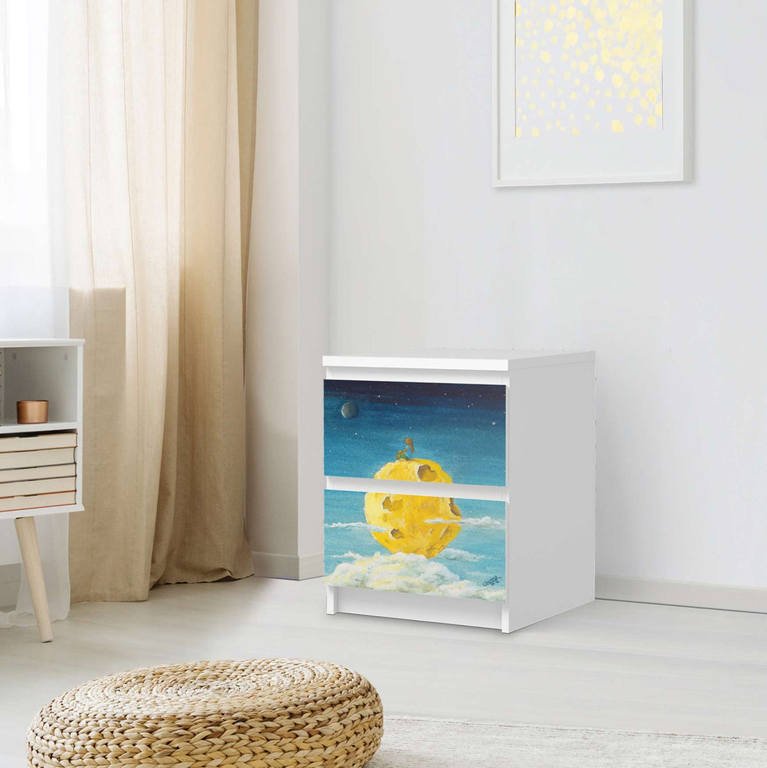Möbelfolie Fernweh - IKEA Malm Kommode 2 Schubladen - Schlafzimmer