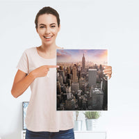 Möbelfolie Big Apple - IKEA Malm Kommode 2 Schubladen [oben] - Folie