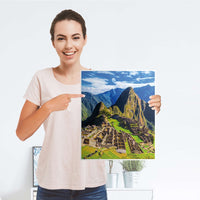 Möbelfolie Machu Picchu - IKEA Malm Kommode 2 Schubladen [oben] - Folie