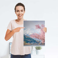 Möbelfolie Mount Fuji - IKEA Malm Kommode 2 Schubladen [oben] - Folie