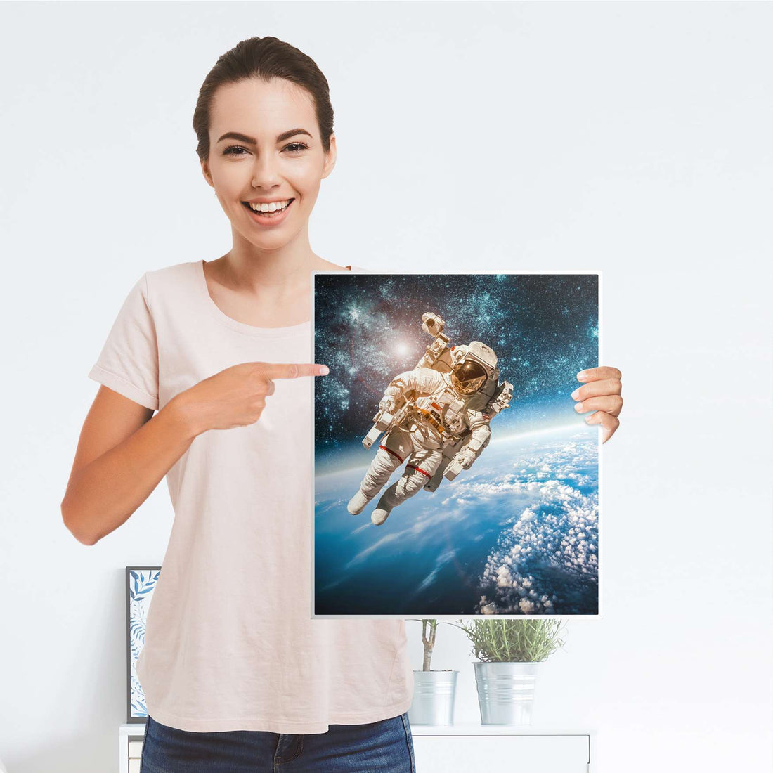 Möbelfolie Outer Space - IKEA Malm Kommode 2 Schubladen [oben] - Folie