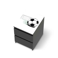 Möbelfolie Freistoss - IKEA Malm Kommode 2 Schubladen [oben] - schwarz