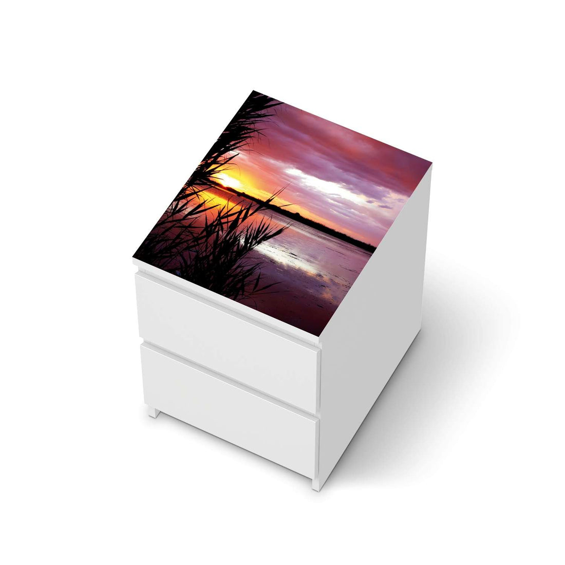 Möbelfolie Dream away - IKEA Malm Kommode 2 Schubladen [oben] - weiss