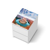Möbelfolie Grand Canyon - IKEA Malm Kommode 2 Schubladen [oben] - weiss