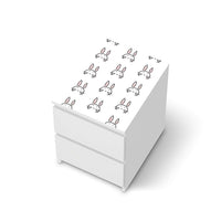 Möbelfolie Hoppel - IKEA Malm Kommode 2 Schubladen [oben] - weiss