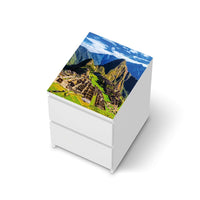 Möbelfolie Machu Picchu - IKEA Malm Kommode 2 Schubladen [oben] - weiss