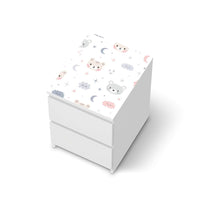Möbelfolie Sweet Dreams - IKEA Malm Kommode 2 Schubladen [oben] - weiss