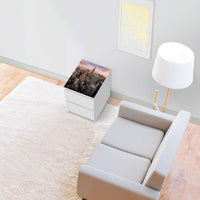 Möbelfolie Big Apple - IKEA Malm Kommode 2 Schubladen [oben] - Wohnzimmer