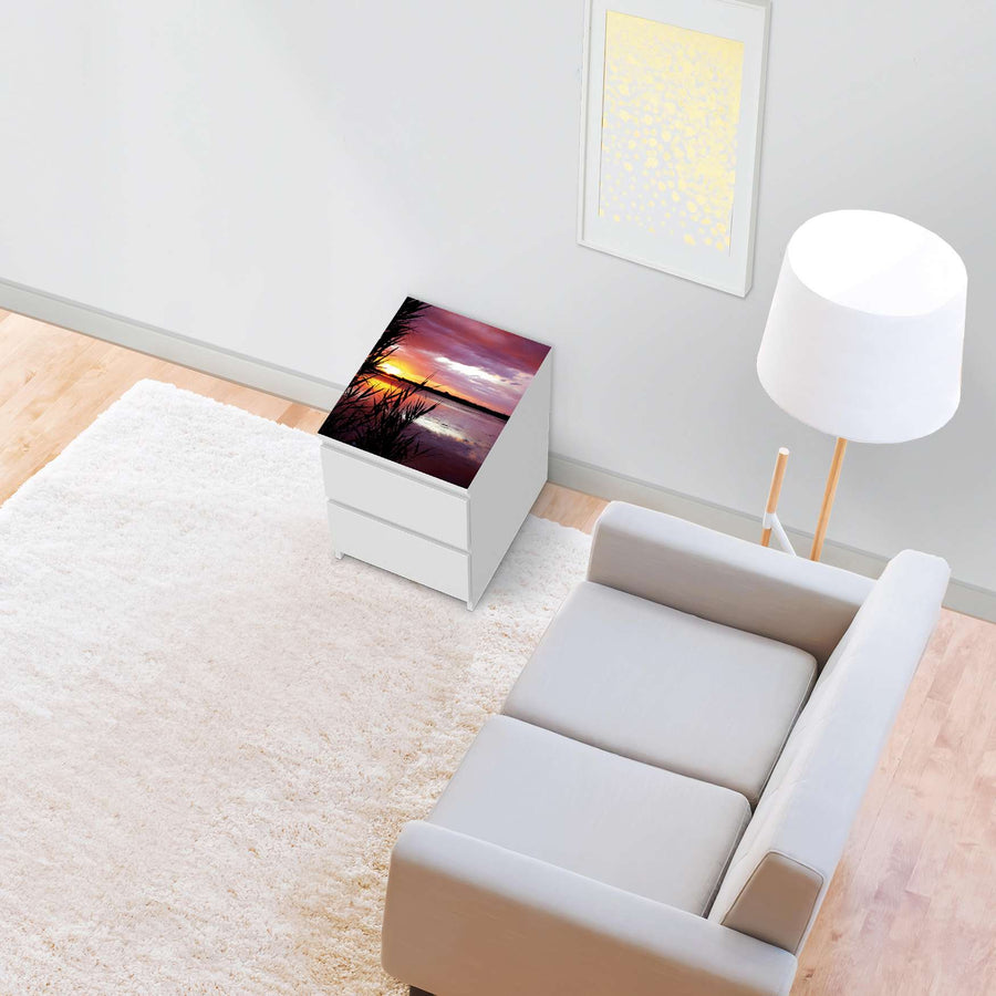 Möbelfolie Dream away - IKEA Malm Kommode 2 Schubladen [oben] - Wohnzimmer