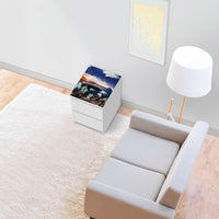 Möbelfolie Seaside - IKEA Malm Kommode 2 Schubladen [oben] - Wohnzimmer