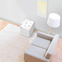 Möbelfolie Sweet Dreams - IKEA Malm Kommode 2 Schubladen [oben] - Wohnzimmer