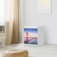 Möbelfolie Golden Gate - IKEA Malm Kommode 2 Schubladen - Schlafzimmer