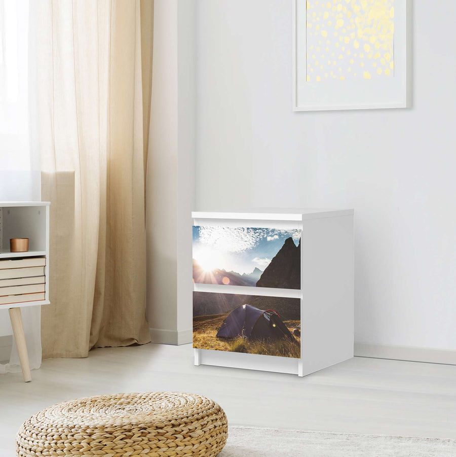 Möbelfolie Into the Wild - IKEA Malm Kommode 2 Schubladen - Schlafzimmer