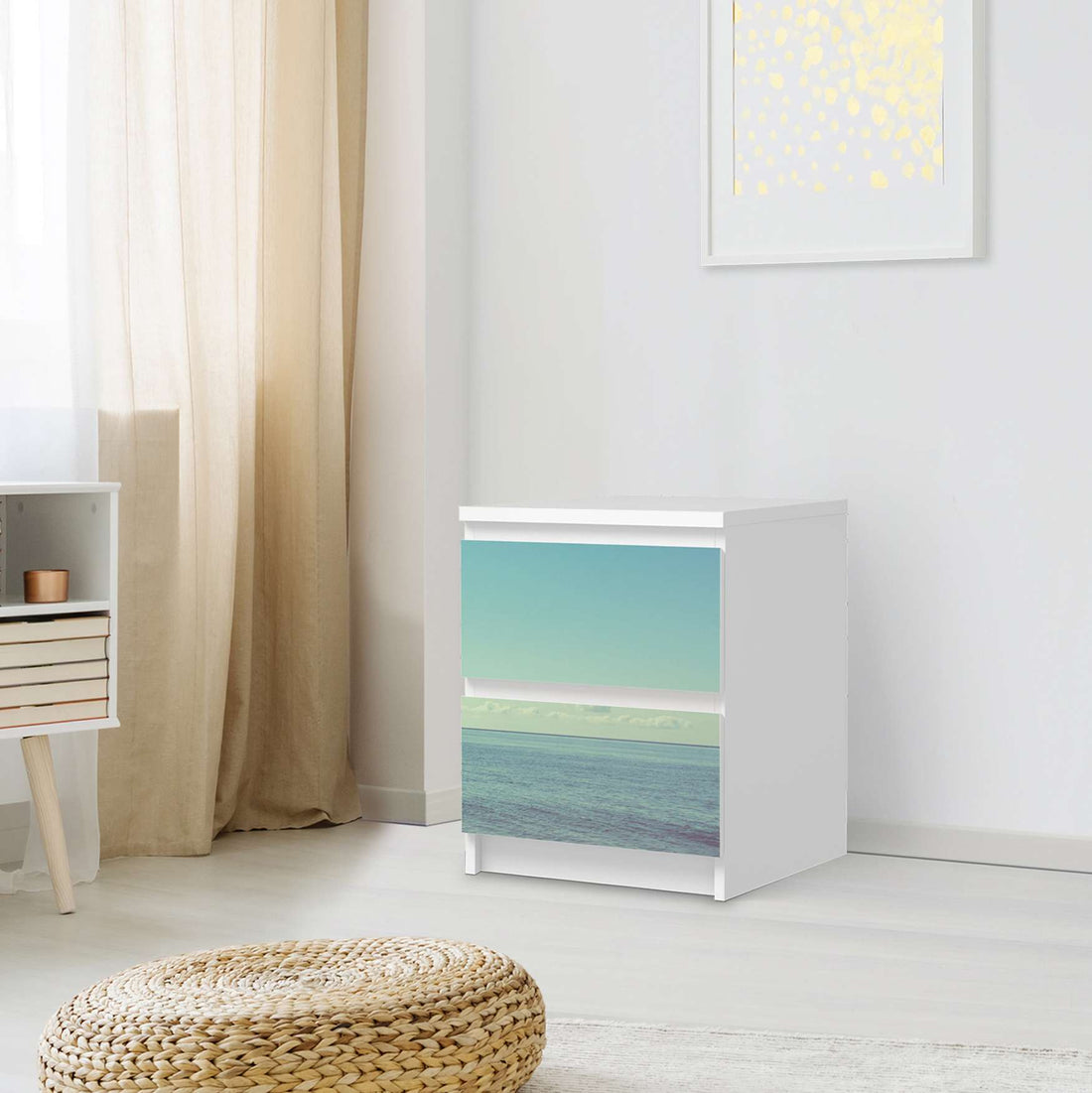 Möbelfolie Mehr Meer - IKEA Malm Kommode 2 Schubladen - Schlafzimmer