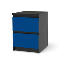 Möbelfolie Blau Dark - IKEA Malm Kommode 2 Schubladen - schwarz