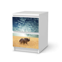 Möbelfolie Rhino - IKEA Malm Kommode 2 Schubladen  - weiss