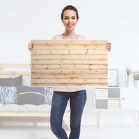 Möbelfolie Bright Planks - IKEA Malm Kommode 3 Schubladen [oben] - Folie